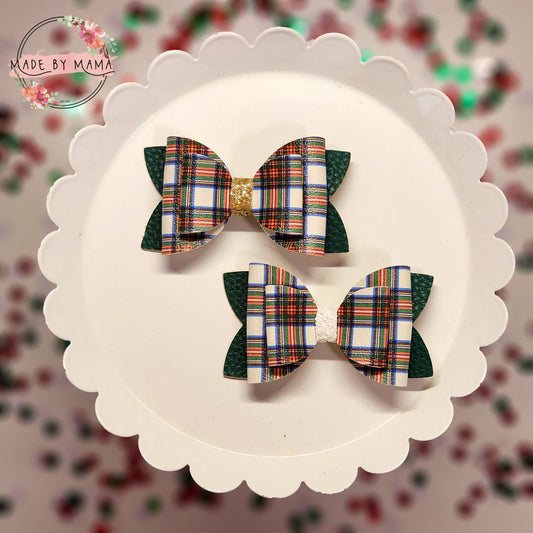 Christmas Tartan Bow
