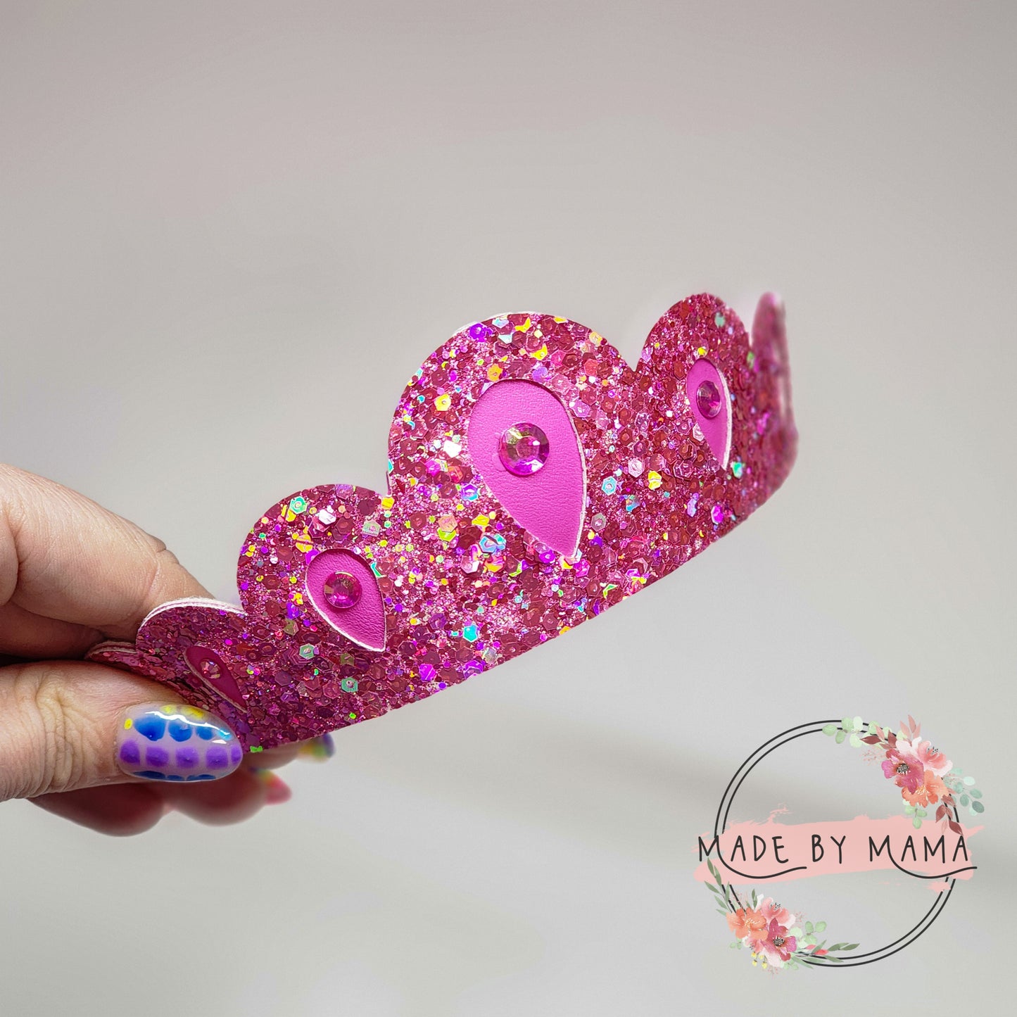 Sparkly Pink Crown with Jewels
