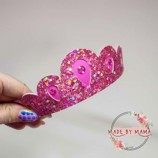 Sparkly Pink Crown with Jewels