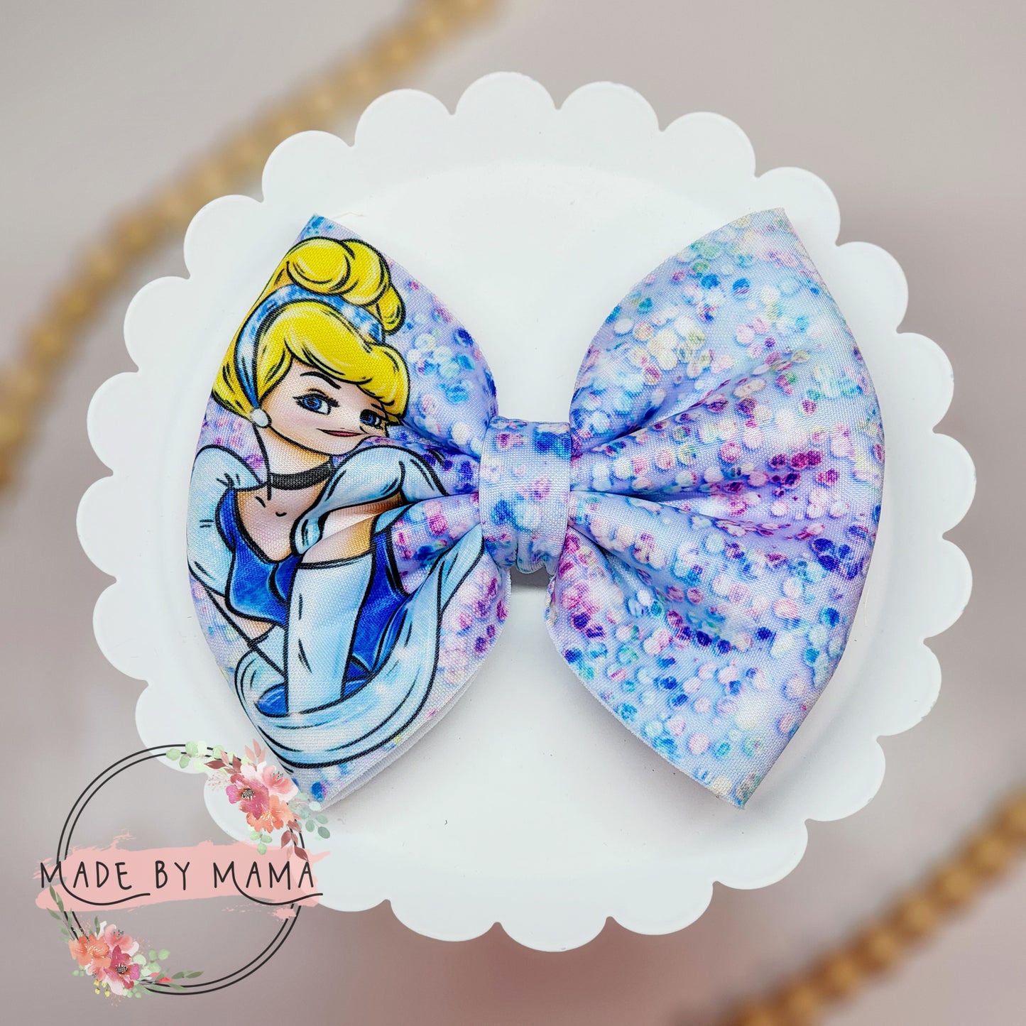 Lost Shoe Princess Glitter Scuba Bow