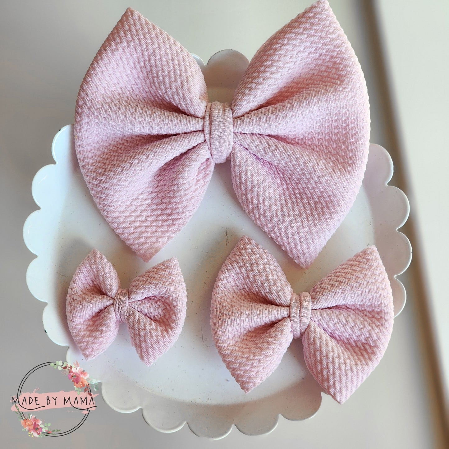 Light Pink Bullet Bows