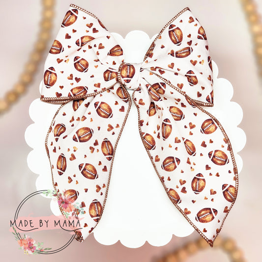 Football Handtied Bow