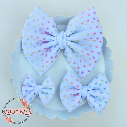 Pastel Hearts Bullet Bow