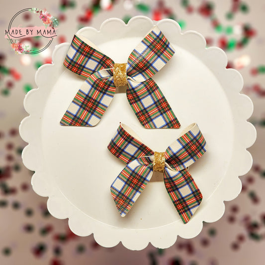 Christmas Tartan Bow