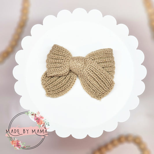 Chocolate Sweater Handtied Bow