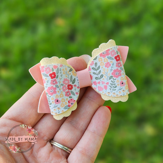 Spring Floral Bow
