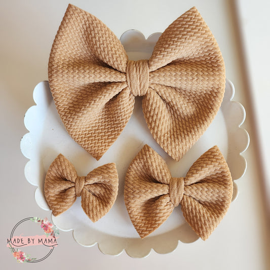 Tan Bullet Bows