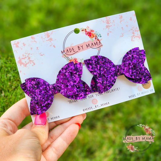 Purple Glitter Piggie Set