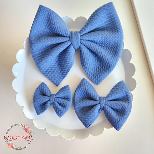Ocean Blue Bullet Bows
