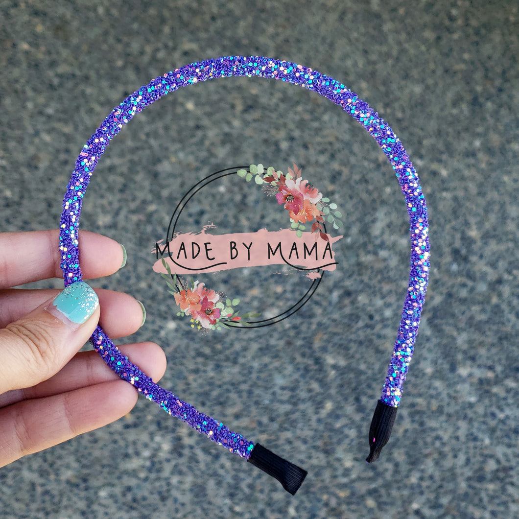 Indigo Glitter Headband