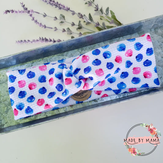 Blueberries Twist Headband