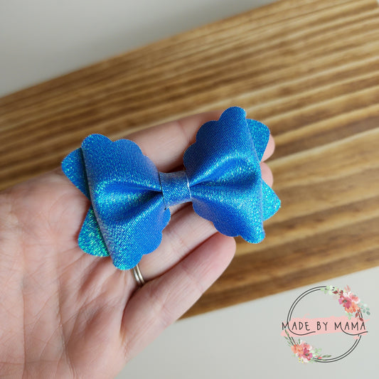 Blue Shiny Bow