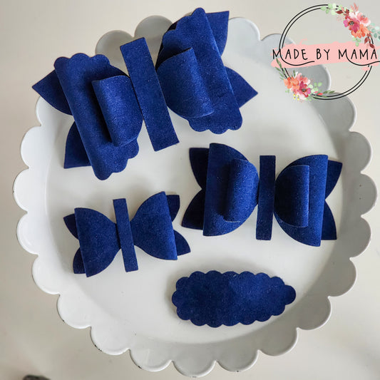 Blue Velvet Bows