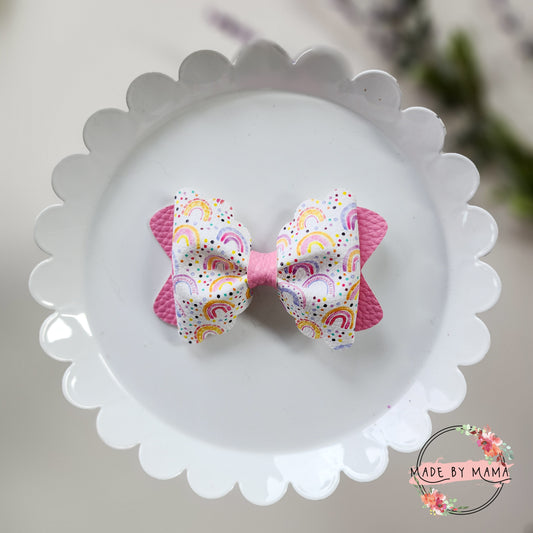 Pastel Rainbow Bow