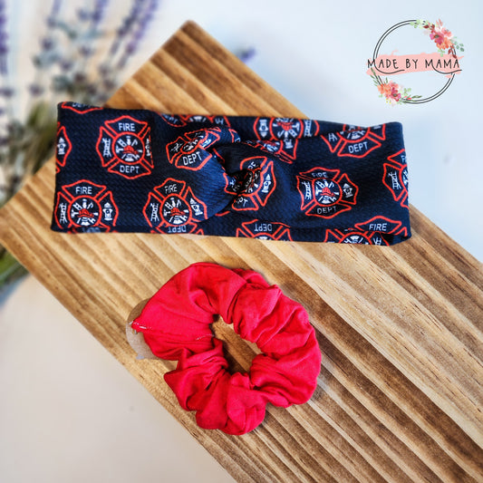 First Responder & Military Mama Twist Headbands & Scrunchies