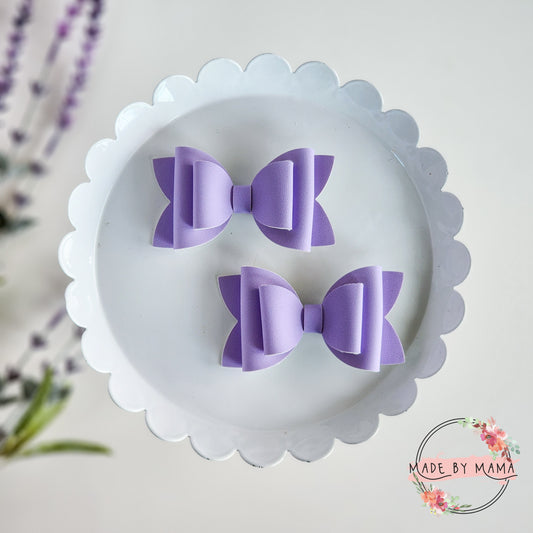 Solid Pale Lavender Bow